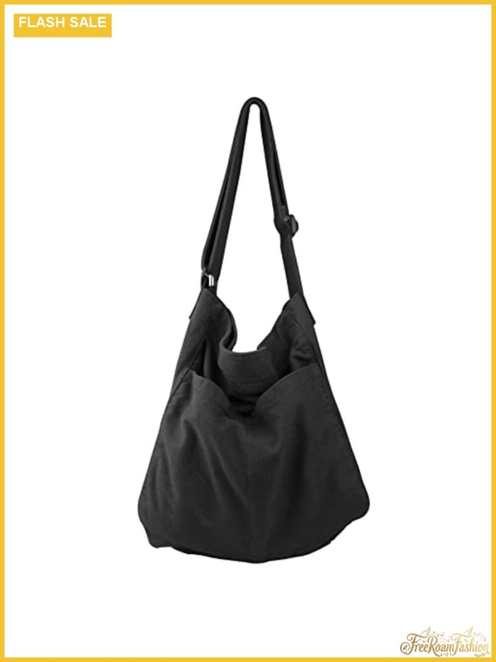 Canvas Hobo Crossbody Shoulder Bag Multi-Pocket Tote Purse Messenger Work Travel